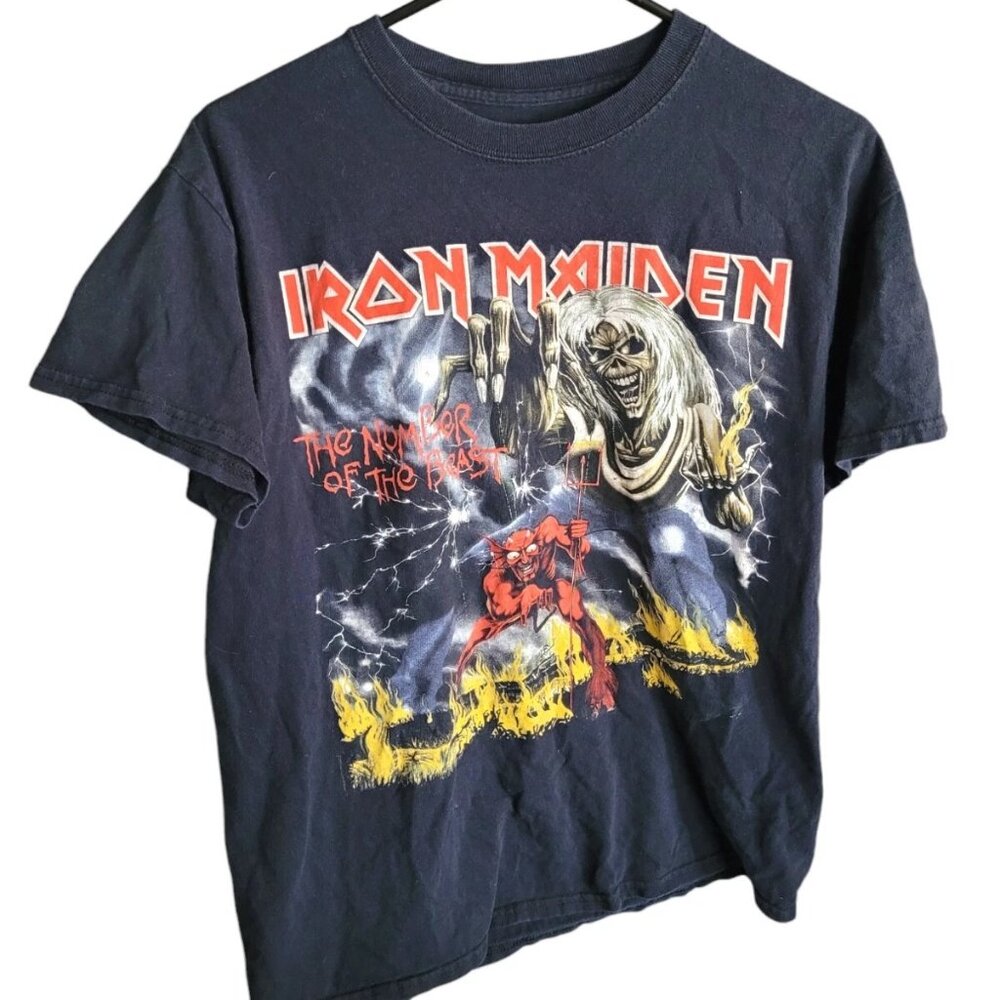 Iron Maiden T Shirt, The Number Of The Beast, Medium